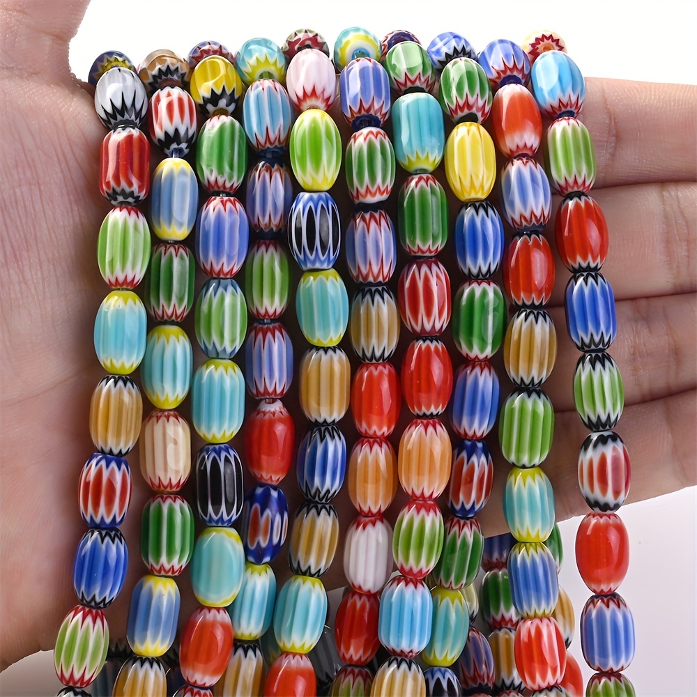 

1 Strand Colorful Glass Beads For Jewelry Making, Loose Spacer Beads, Diy Bracelet Necklace Accessories