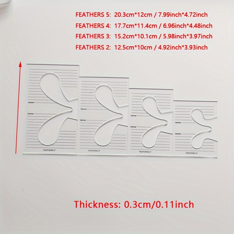 Acrylic Sewing Ruler Quilting Template Special Shaped - Temu