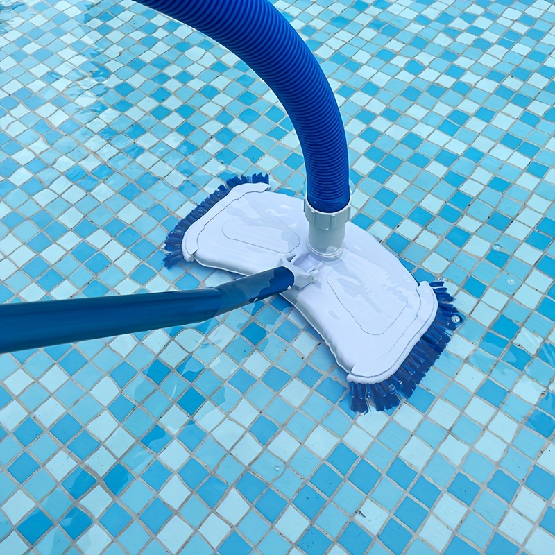 

1 pièce, tête d'aspirateur de luxe avec brosse latérale et dispositif pivotant (lesté en fonte), remplacement de filtre de piscine pour fournitures de nettoyage de piscine de jardin extérieur