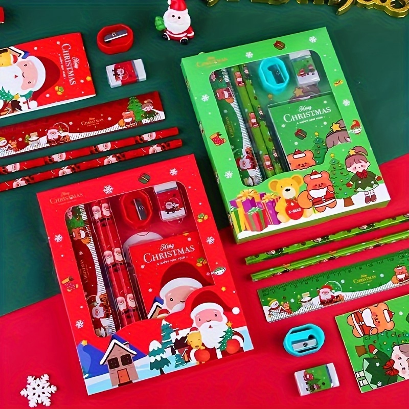 1 Box, Christmas Erasers, Learning Stationery Pencil Erasers