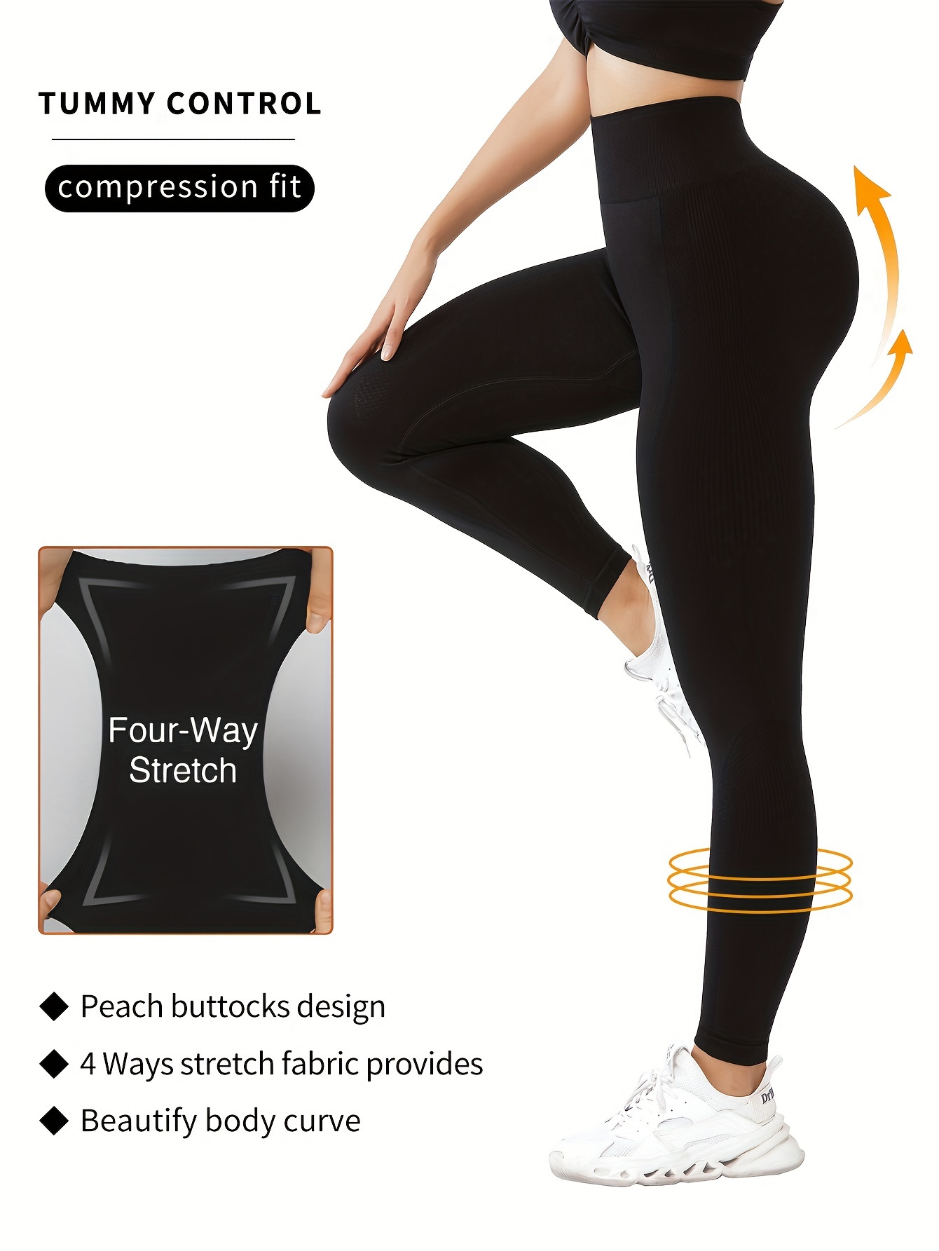Women's Skinny Leggings Mesh Panel 4-way Stretch Sports Workout