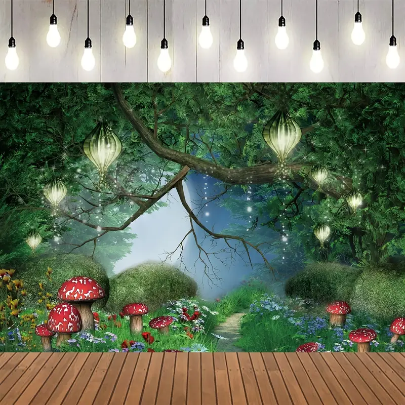 Enchanted Fairytale Forest Backdrop For