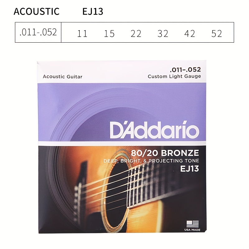 D'Addario アコースティックギター弦 XTAPB1152 Custom Light 11-52 ダダリオ コーティング弦 超ハイクオリティサウンド