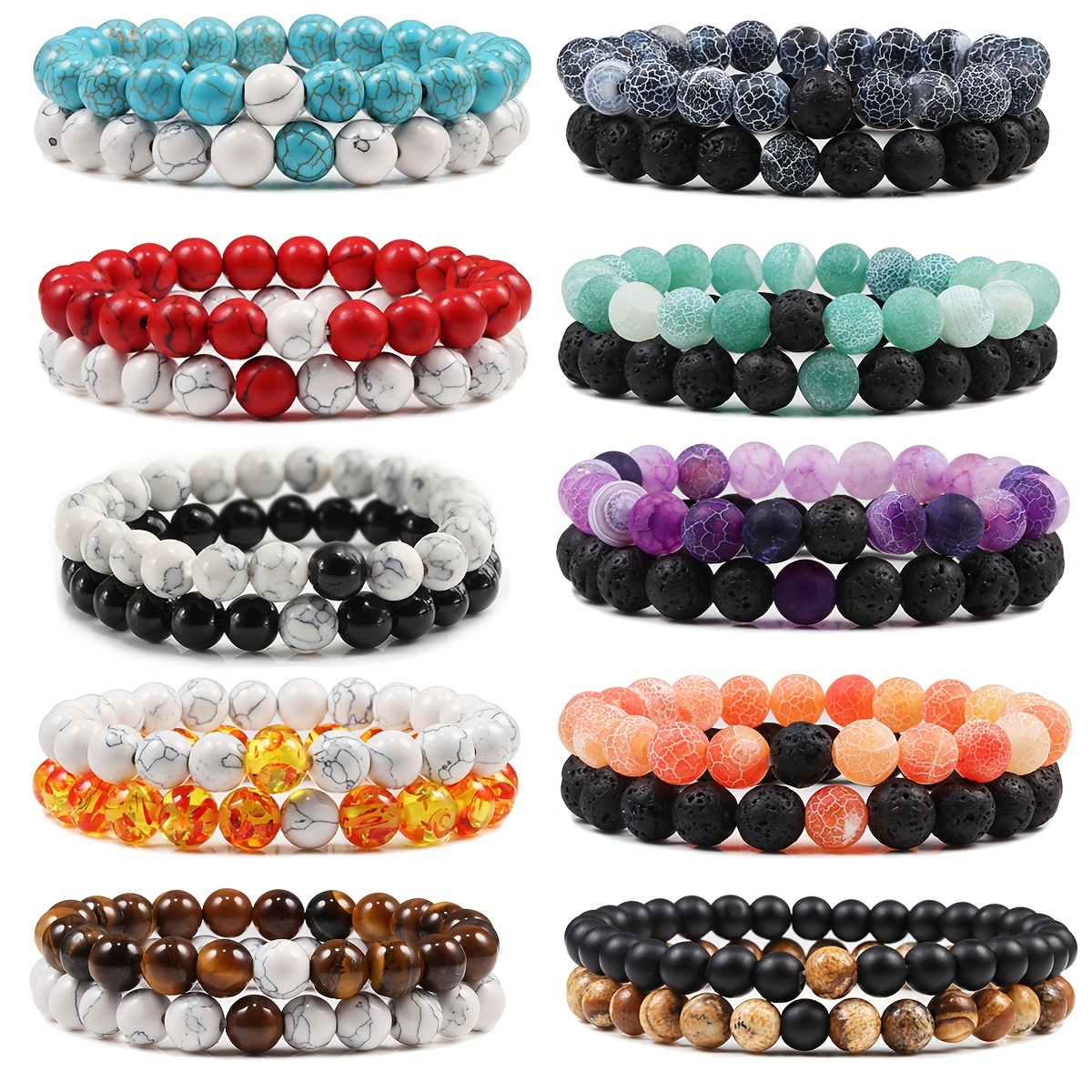 Stone Healing Bead Bracelets (6mm) – Max and Herb