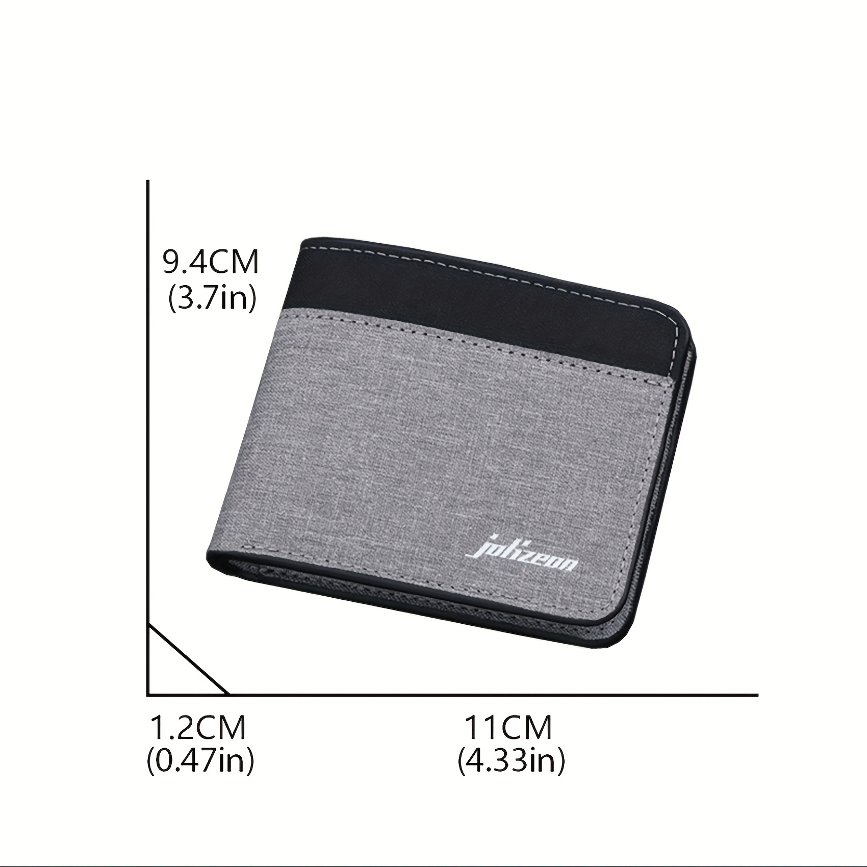 Men's Canvas Short Wallet Splicing Contrast Wallet