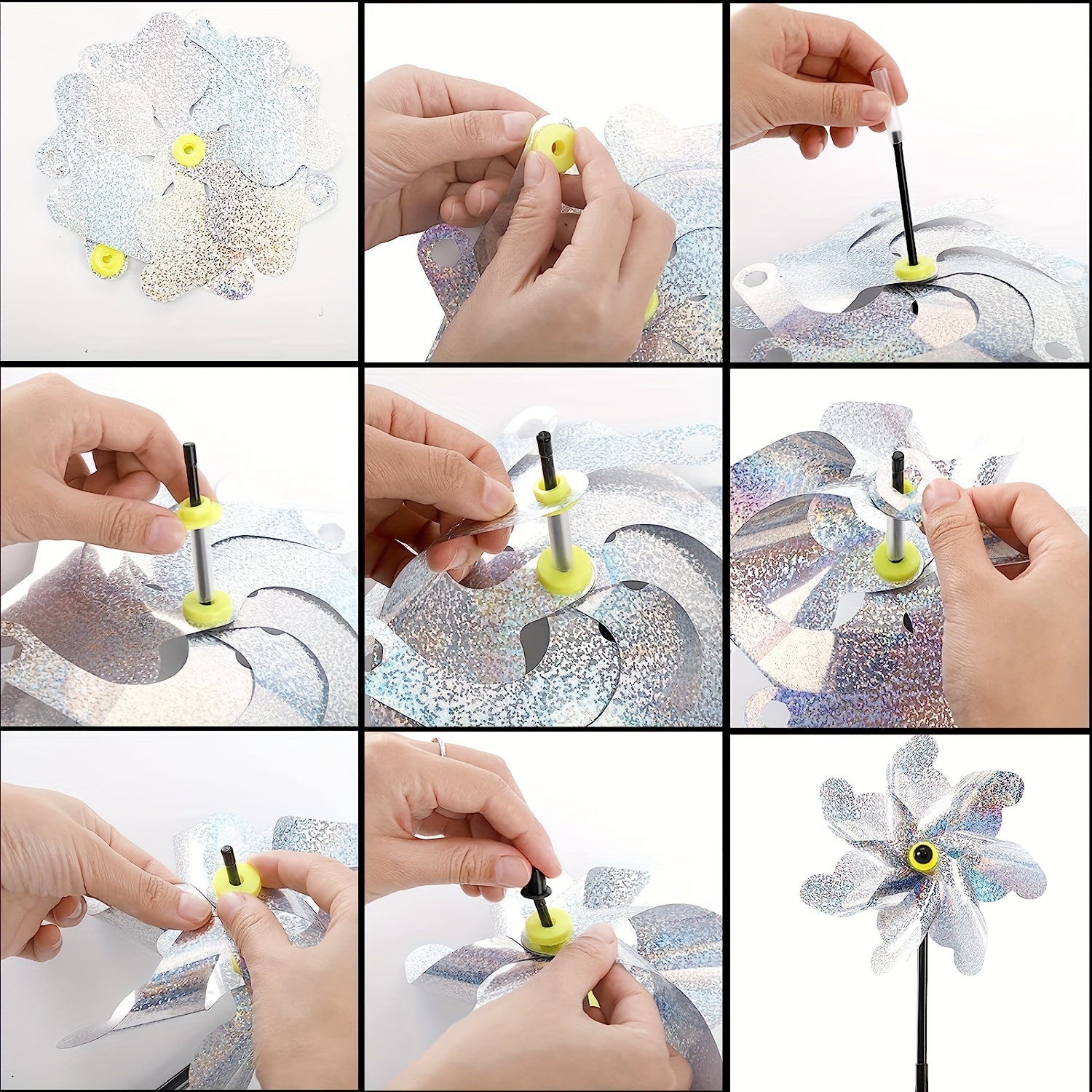 Sparkly Pinwheels Keep Birds Away From Your Yard & Garden! Temu