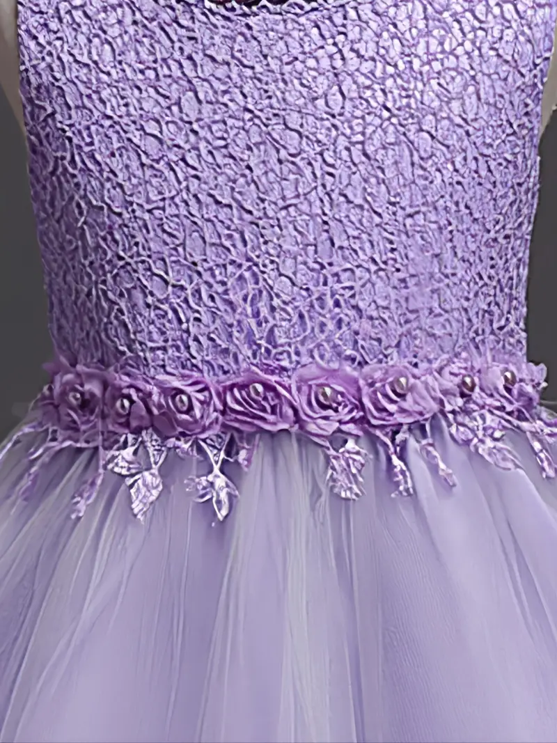 girls princess dress flower girl dress dress for christmas evening party birthday dress kids clothes details 6