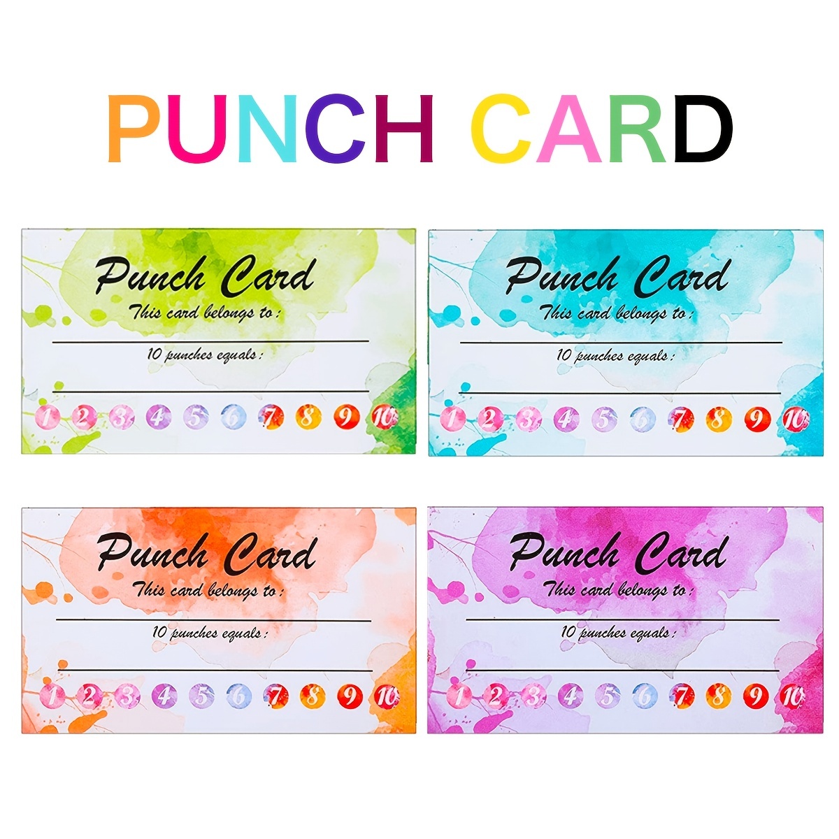 Punch Card Template — Supermoon MGMT ✨