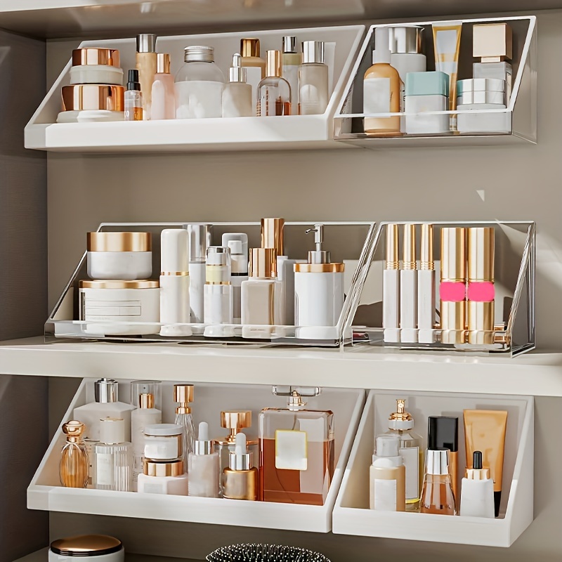 Acrylic Storage Organizer Shelf Of Bathroom Home Kitchen Makeup Skincare  Shampoo Lipstick Tabletop Holder Cosmetic Desk Rack - Storage Holders &  Racks - AliExpress