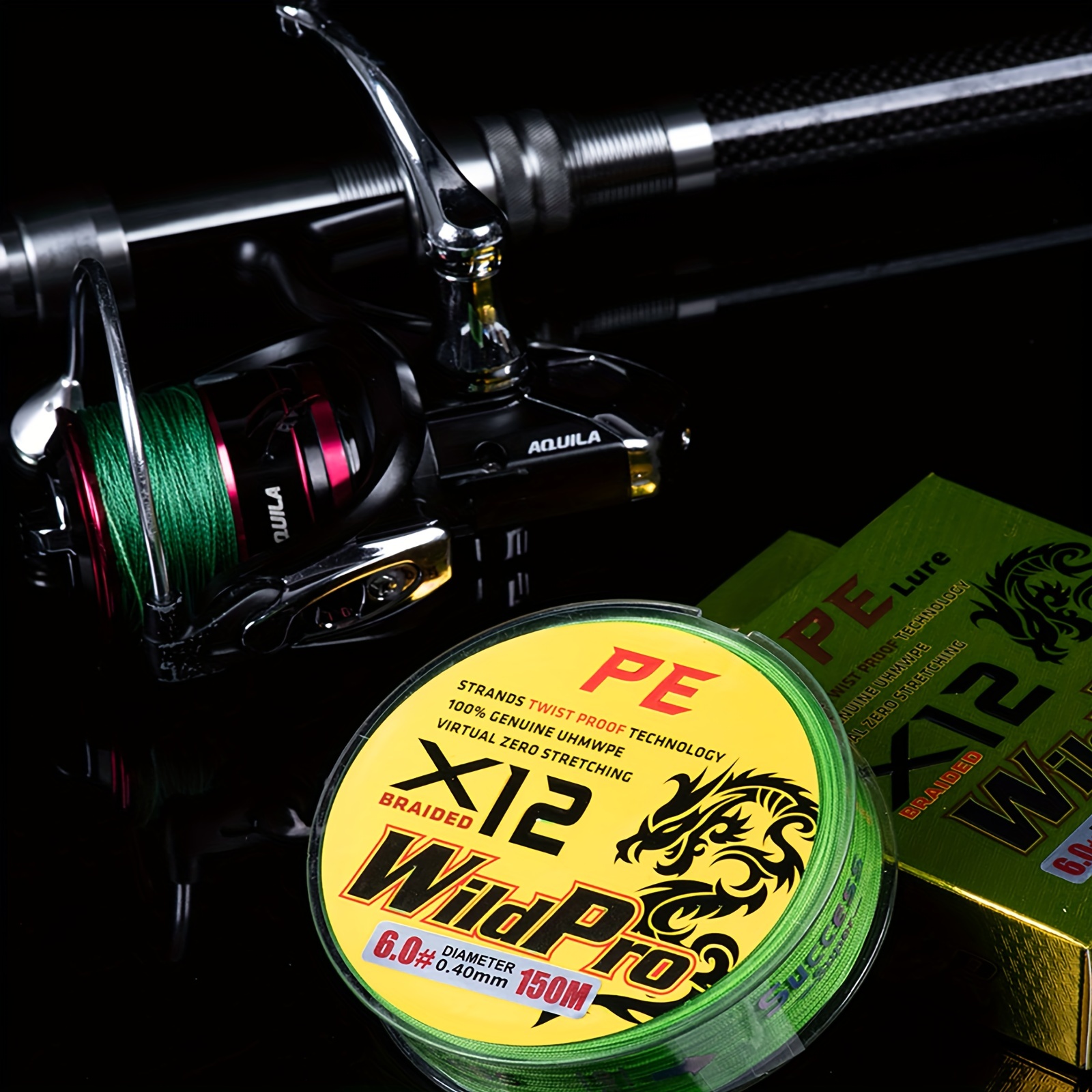 164yds 12 Strand Braided Fishing Line Strong Wear Resistant - Temu