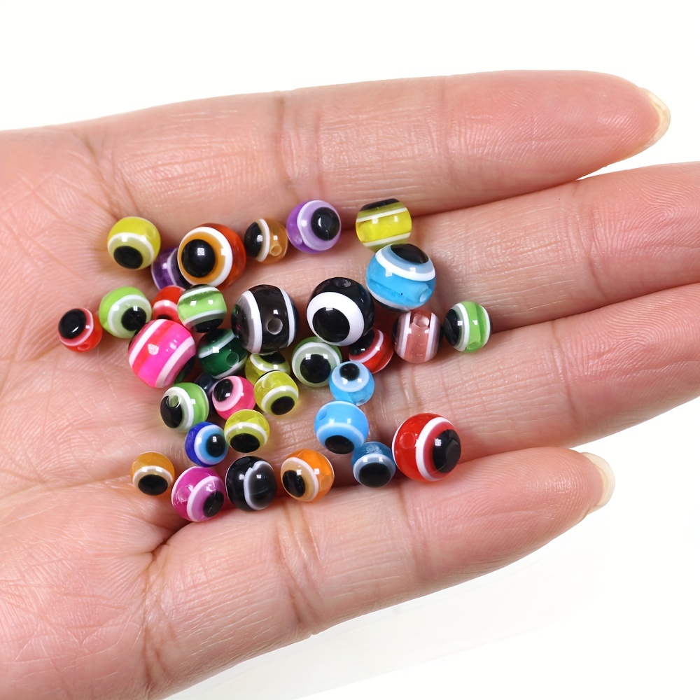 Mixed Colors Fishing Eyeball Beads Hard Plastic Float Beans - Temu