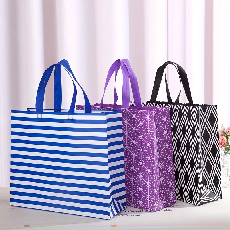 Gift Packaging Bags Non woven Tote Bag Handles Reusable Temu