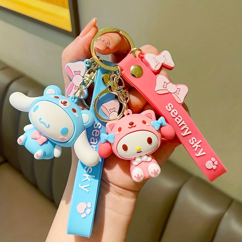 Kawaii Cinnamoroll Sanrio My Melody Anime Keychain Pendant Purin