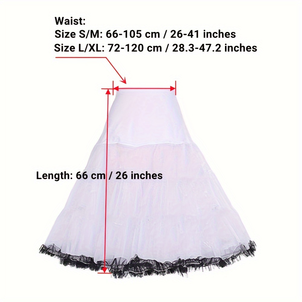 50s Vintage Style Petticoat Underskirt Women Girls Dress - Temu