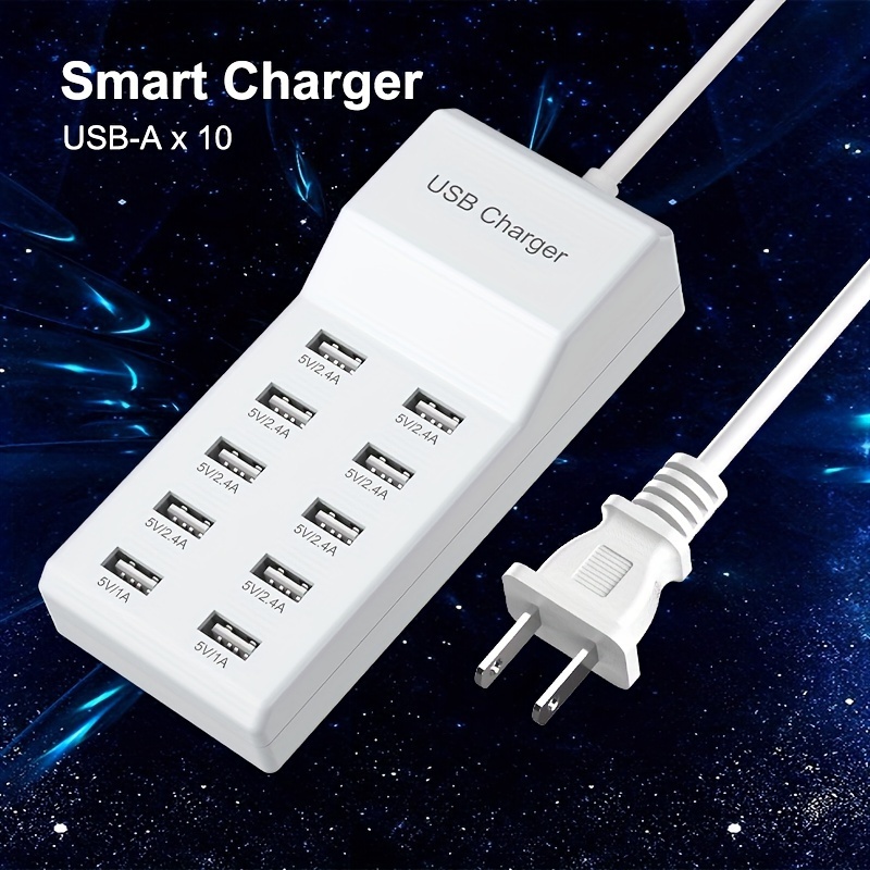 10 port Usb Wall Charger: Fast Charge Multiple Devices - Temu Japan