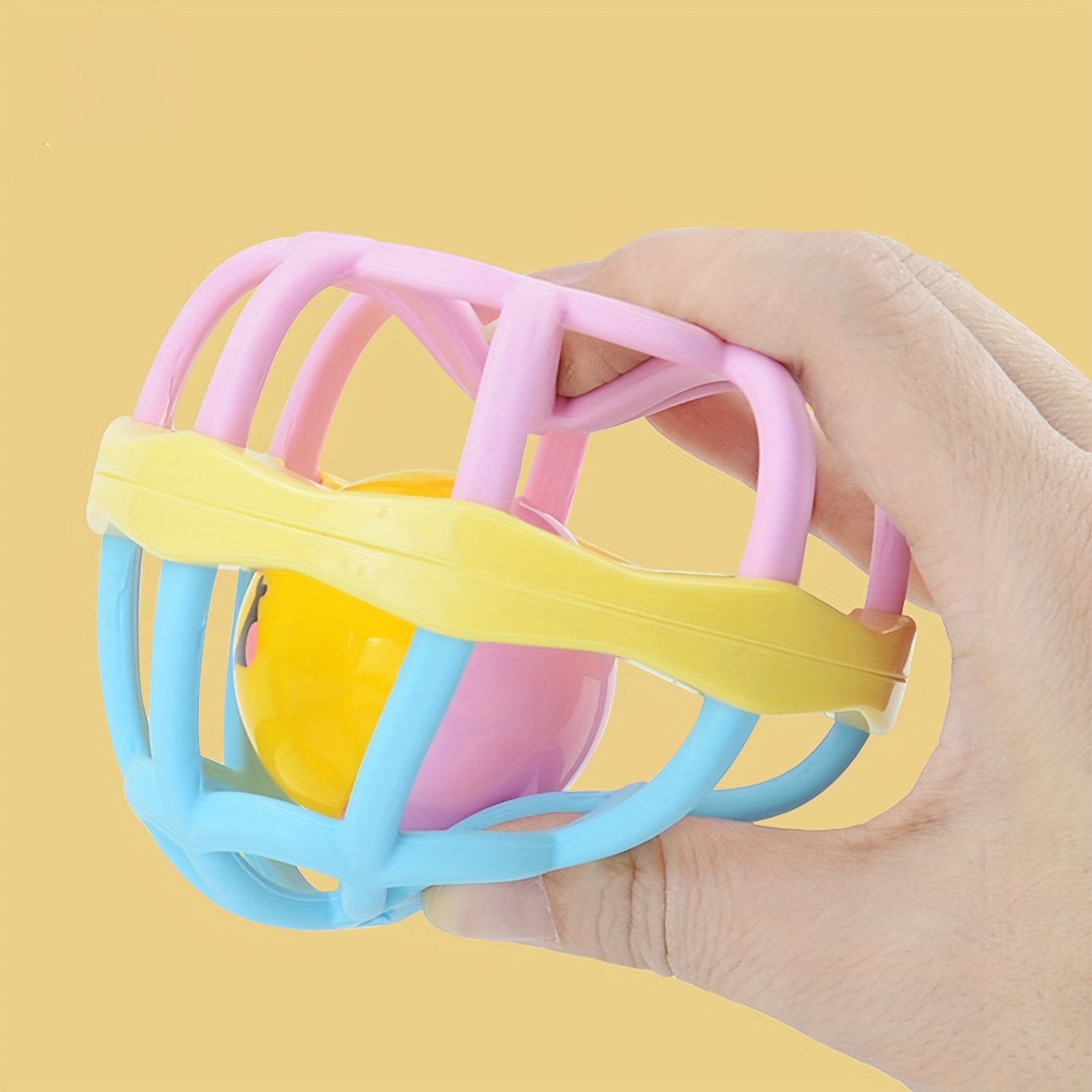 Baby Teething Chewer Rattle Teether Toy Newborn Can Chew Teeth Grab Hand Rattle