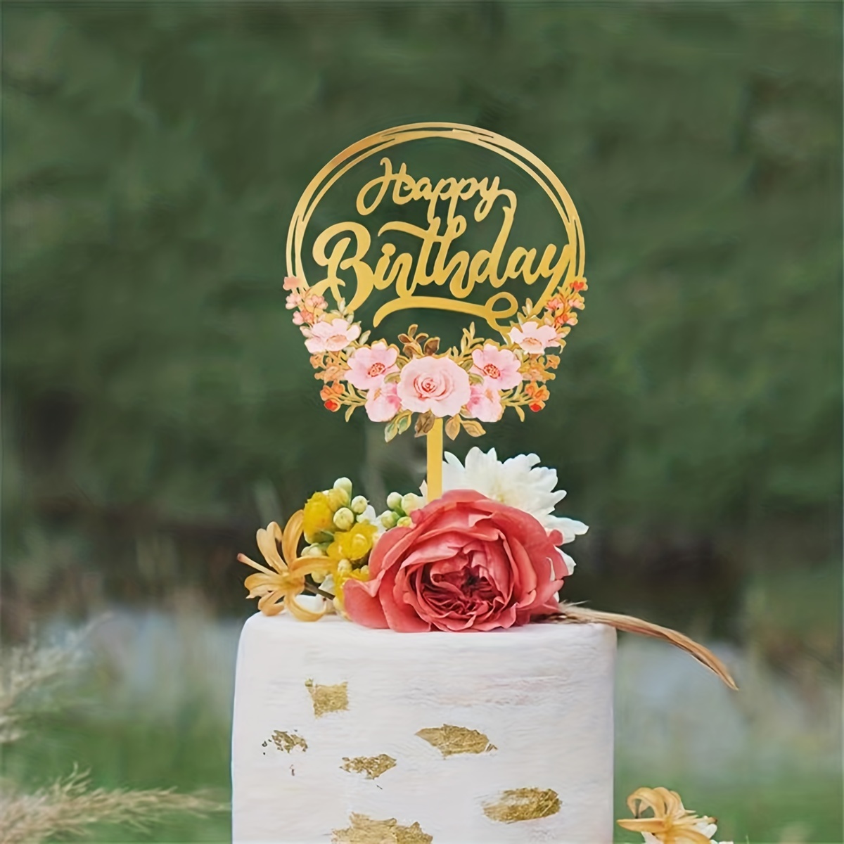 1pc Happy Birthday Cake Topper Ghirlanda Decorazioni Torte - Temu