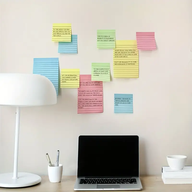 Sticky Notes 4 Color Memo Pad Sticky Note Self adhesive Note - Temu