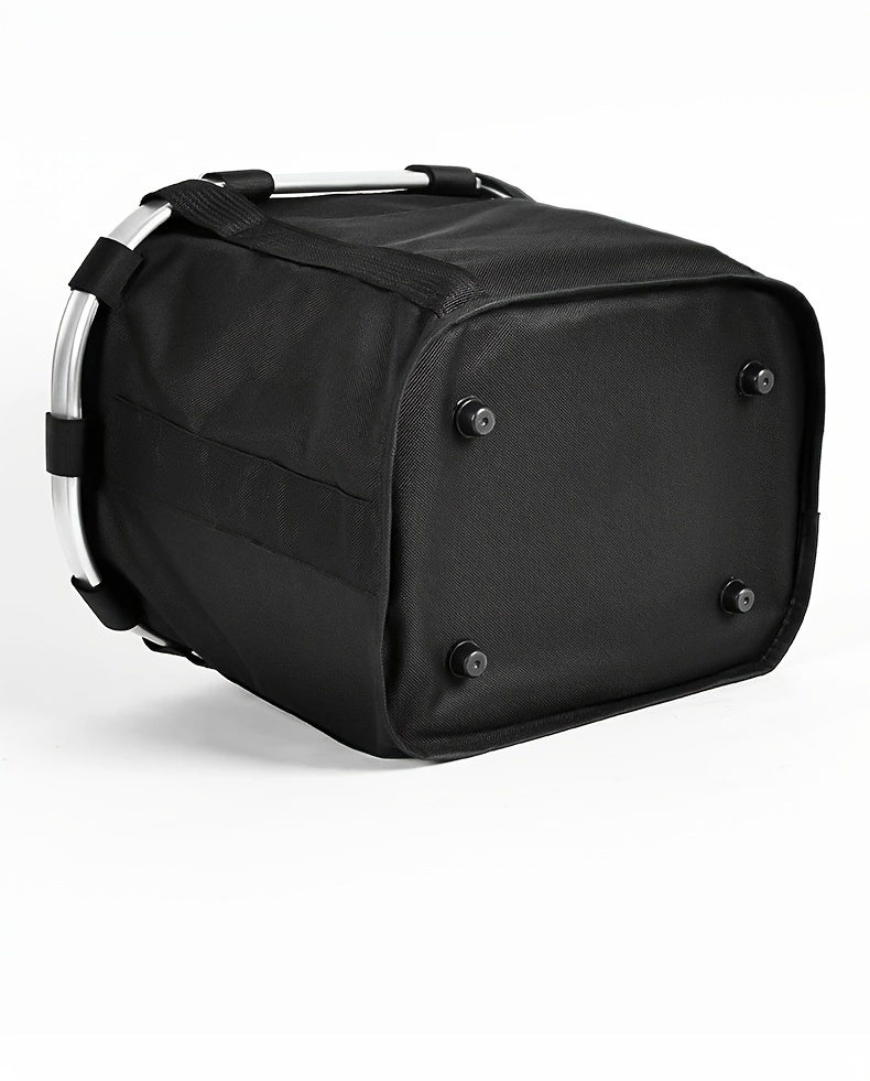 bicycle front basket bike small pet dog carry pouch 2 in 1 detachable mtb cycling handlebar tube hanging fold baggage bag 5kg load details 7