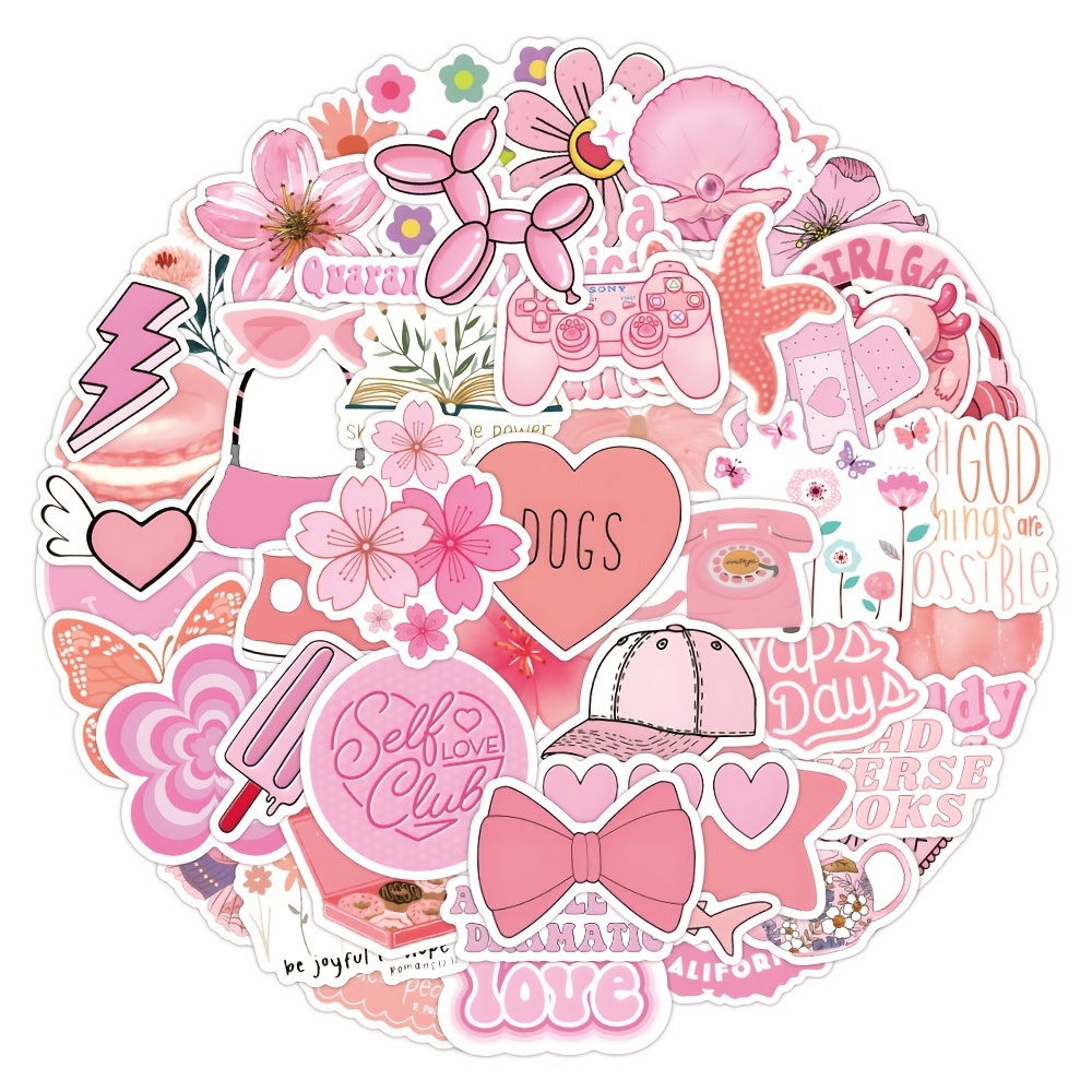 Cute Stickers For Water Bottles, Kawaii Aesthetic Stickers For
