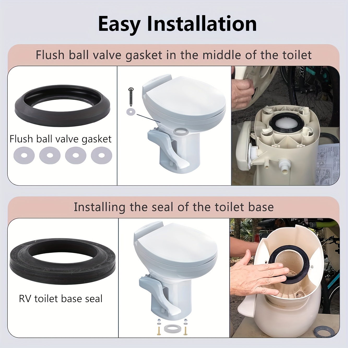 EASY RV Toilet Seal Replacement - Thetford RV Toilet 