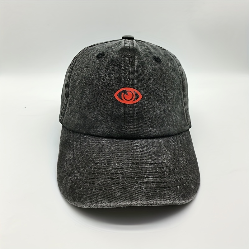 Eye Print Vintage Baseball Cap For Men Women
