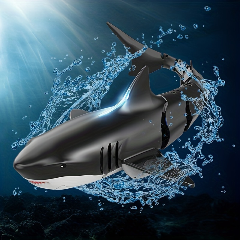Jouets de Requin Télécommandés pour 3 4 5 6 ans, Garcon Petite 2.4GHz  Radiocommandée Rechargeable Teleguidee RC Jeux Enfant