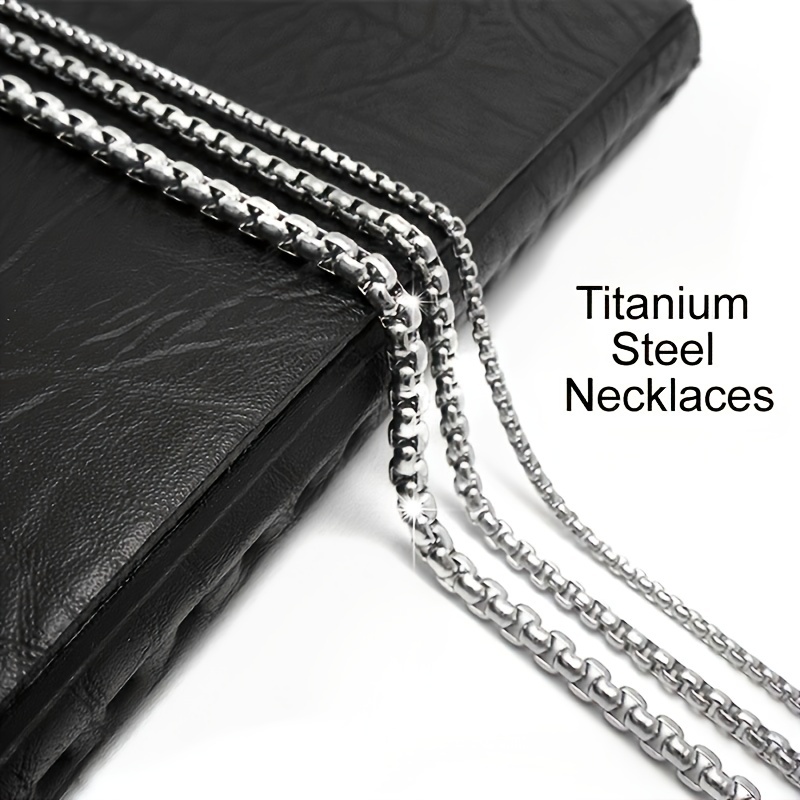 Black Titanium Necklaces Black Magnetic Necklace 1pc *'s Heavy