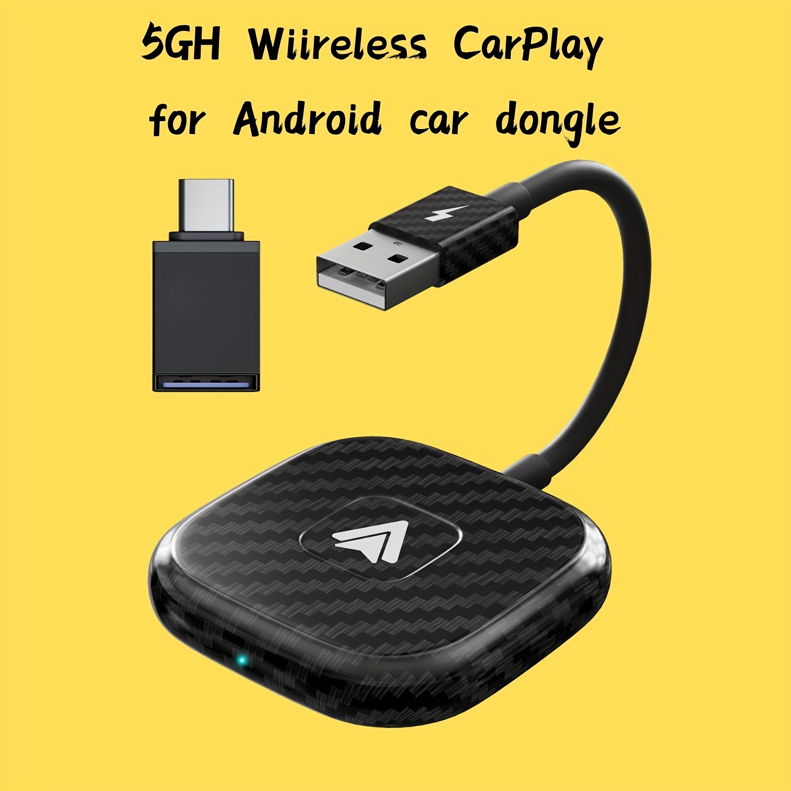 Adaptador inalámbrico Android Auto para automóviles Android con cable de  fábrica OEM, Plug and Play, compatible con interfaz USB y tipo C, adecuado