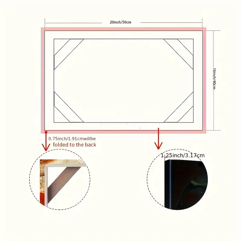 Canvas Stretcher Bars 16x20 Canvas Frame Kit 5d Diamond - Temu