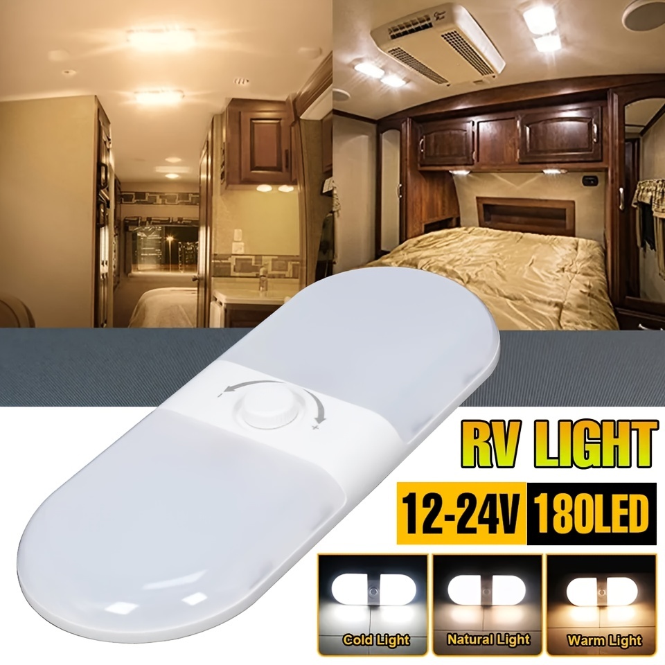 2 Pack RV LED Light with Motorhome Light, Stepless Dimming & Color Mode