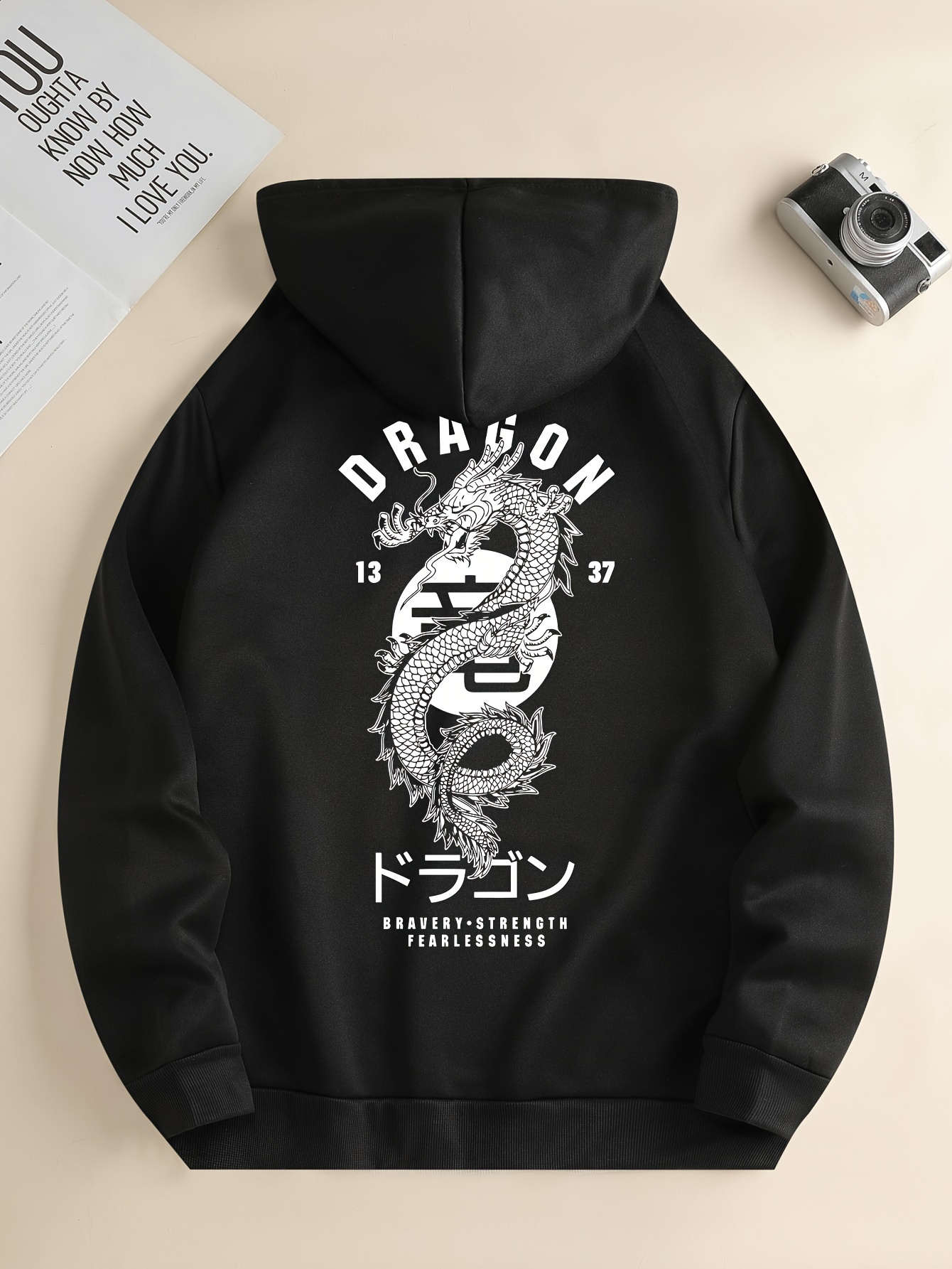 Dragon on sale print hoodie