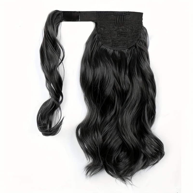 Reddish Brown Ponytail Hair Extensions 35 56 Cm Wrap Around Curly Ponytail Ext.