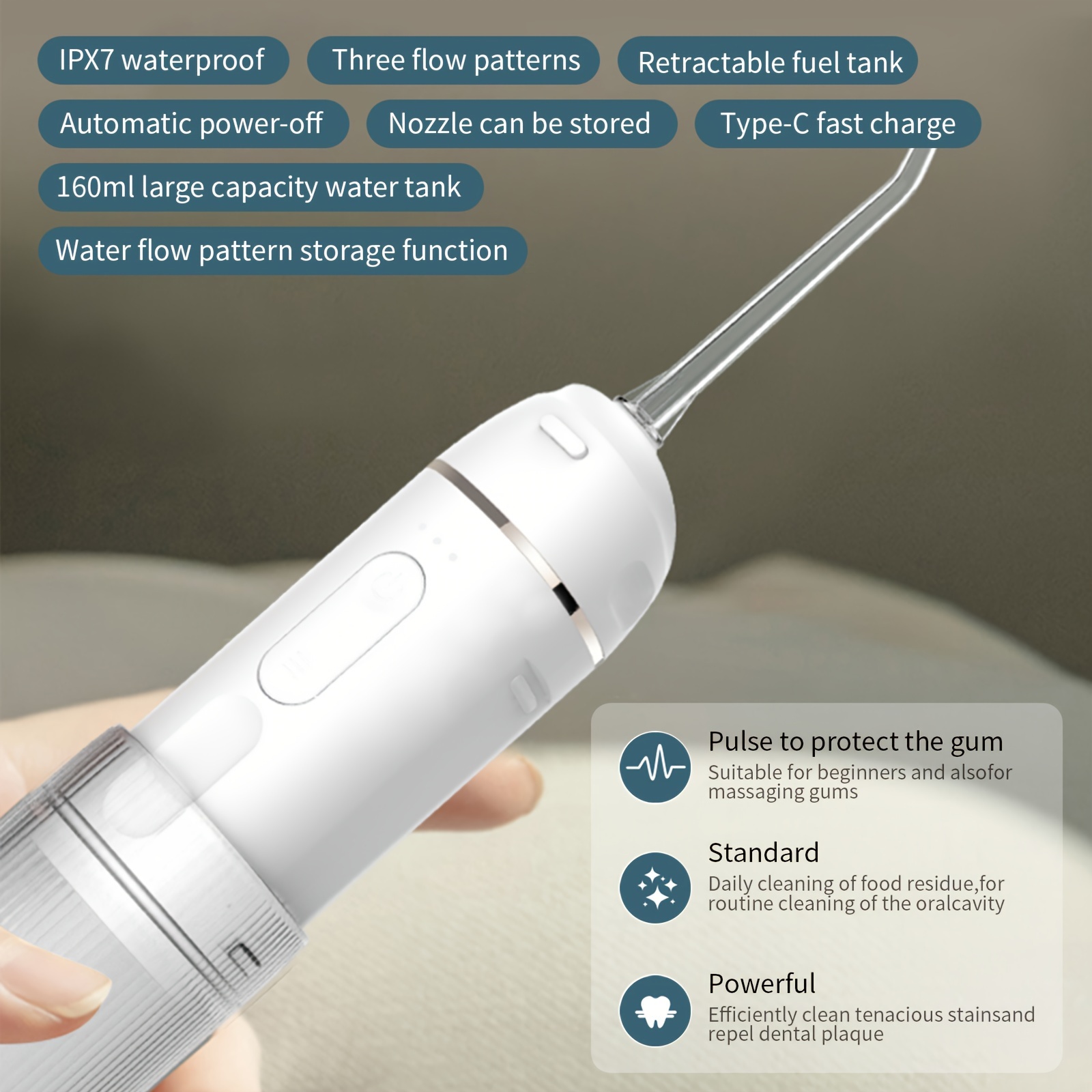 Idropulsore [mini Portatile Senza Fili] Irrigatore Orale - Temu Italy