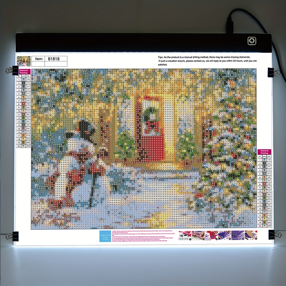 A5 Ultra-Thin Portable LED Light Box, USB Power Artcraft LEDTrace Light Pad  For Artists Drawing,Sketching,Diamond PaintingHalloween Thanksgiving  Christmas Gift