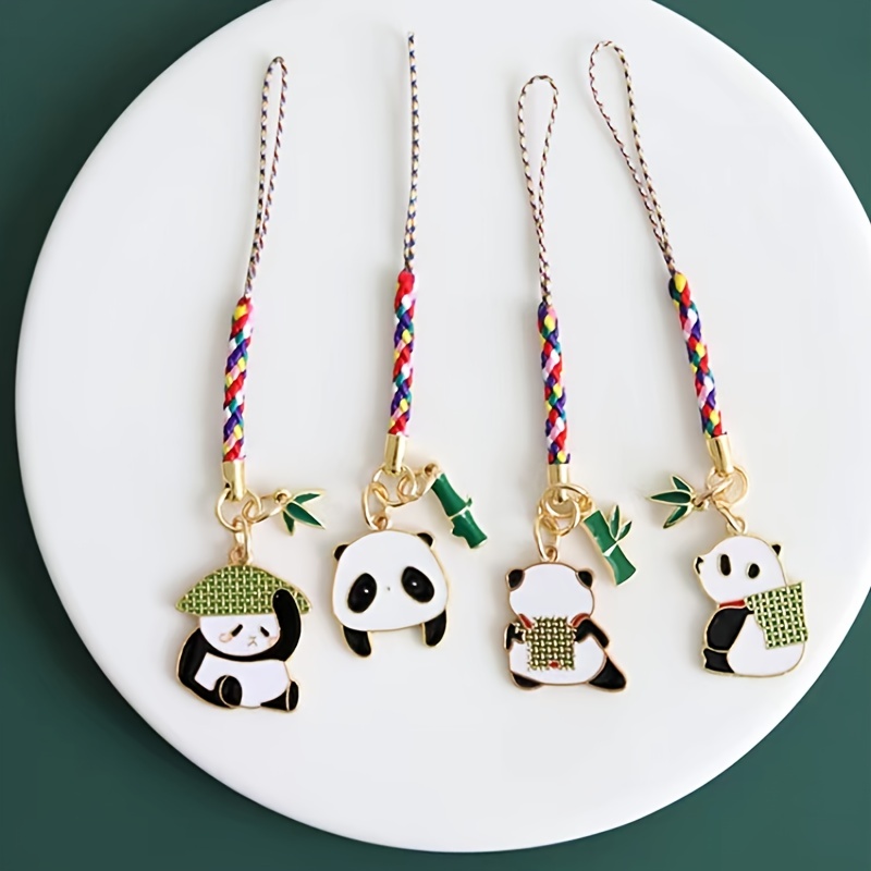 Creative Cartoon Enamel Panda Keychain Charms Key Ring Backpack Ornaments  Women Bag Pendant Key Holder Accessories Holiday Gift - Temu