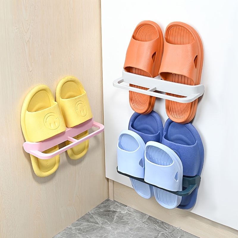 1pc Random Color Punch-free Bathroom Storage Rack