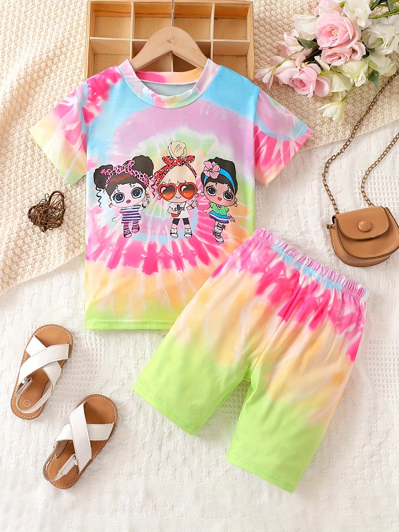 Conjuntos tie dye para niñas new arrivals