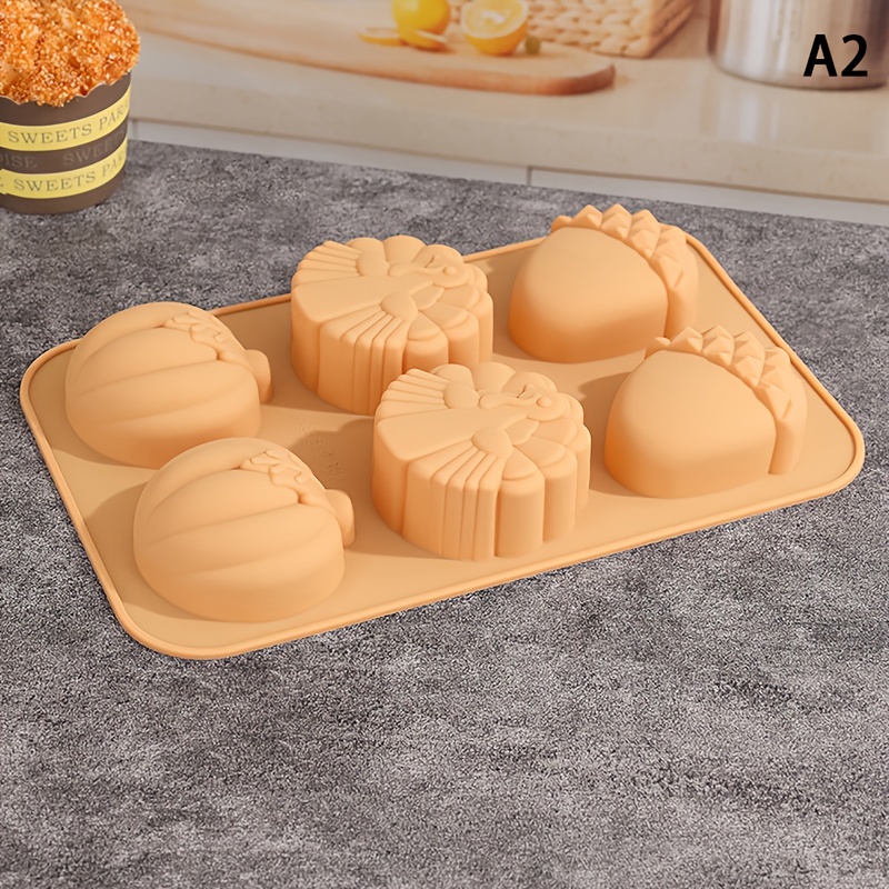 1pc Pumpkin Design DIY Silicone Mold DIY Candle Fudge Soap Chocolate Mold