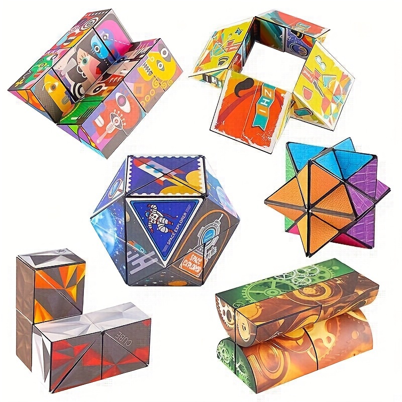 Variedade Mutável Cubo mágico magnético anti stress 3d mão virar