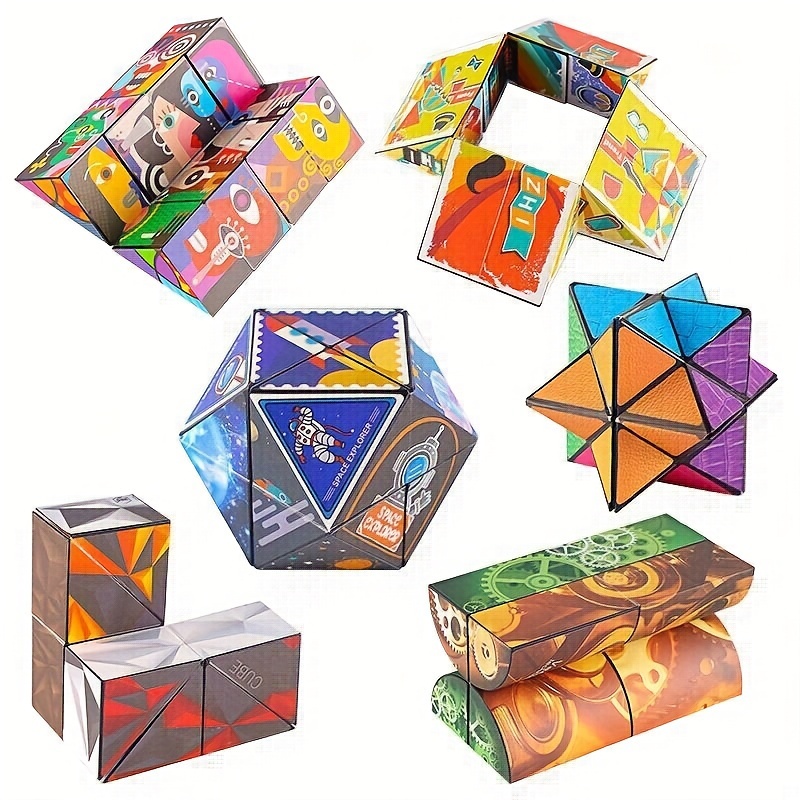 3D Changeable Magic Cube Anti Stress Fidget Toy Gift