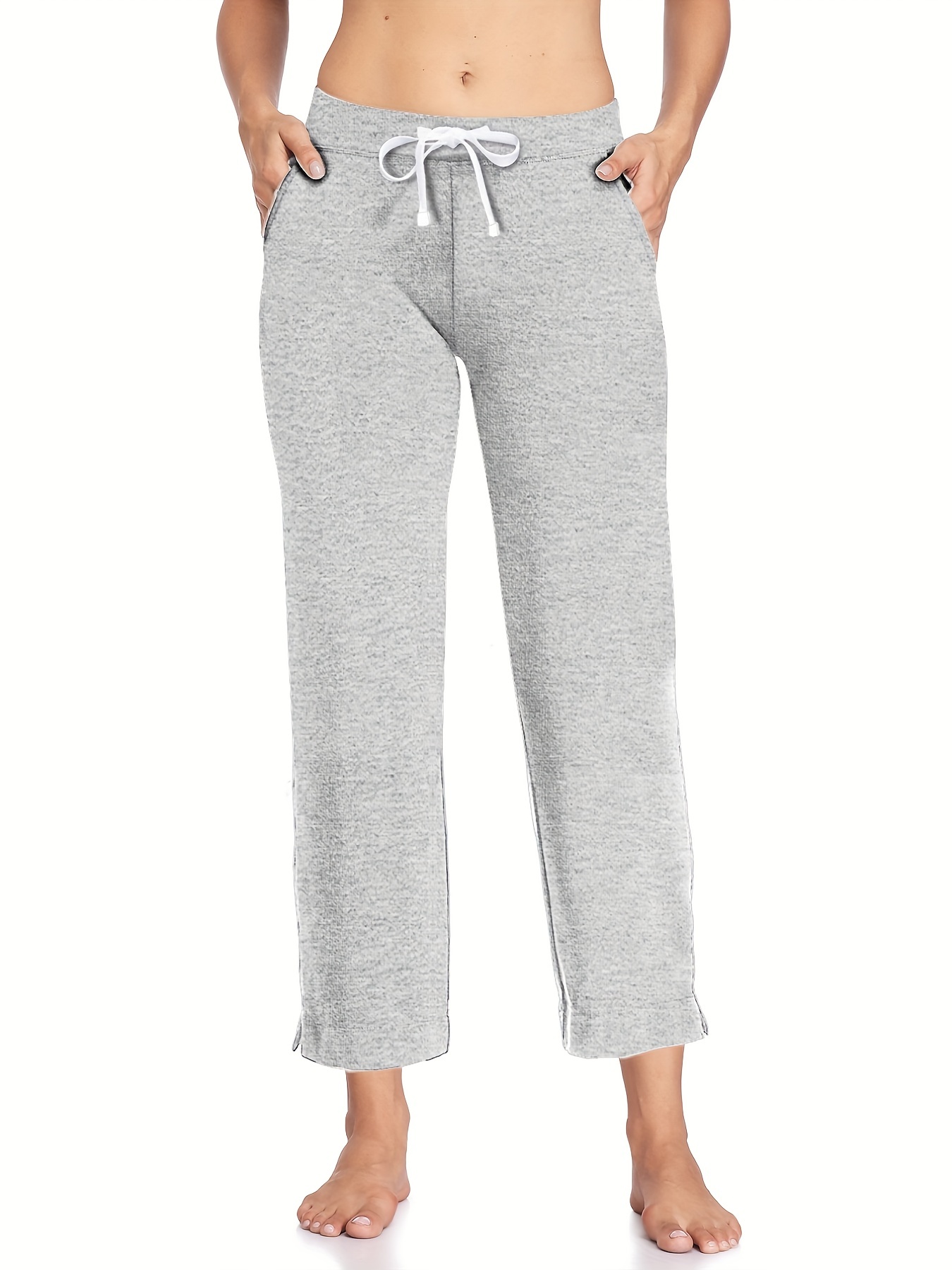Elastic Straight Leg Yoga Pants Women's Activewear