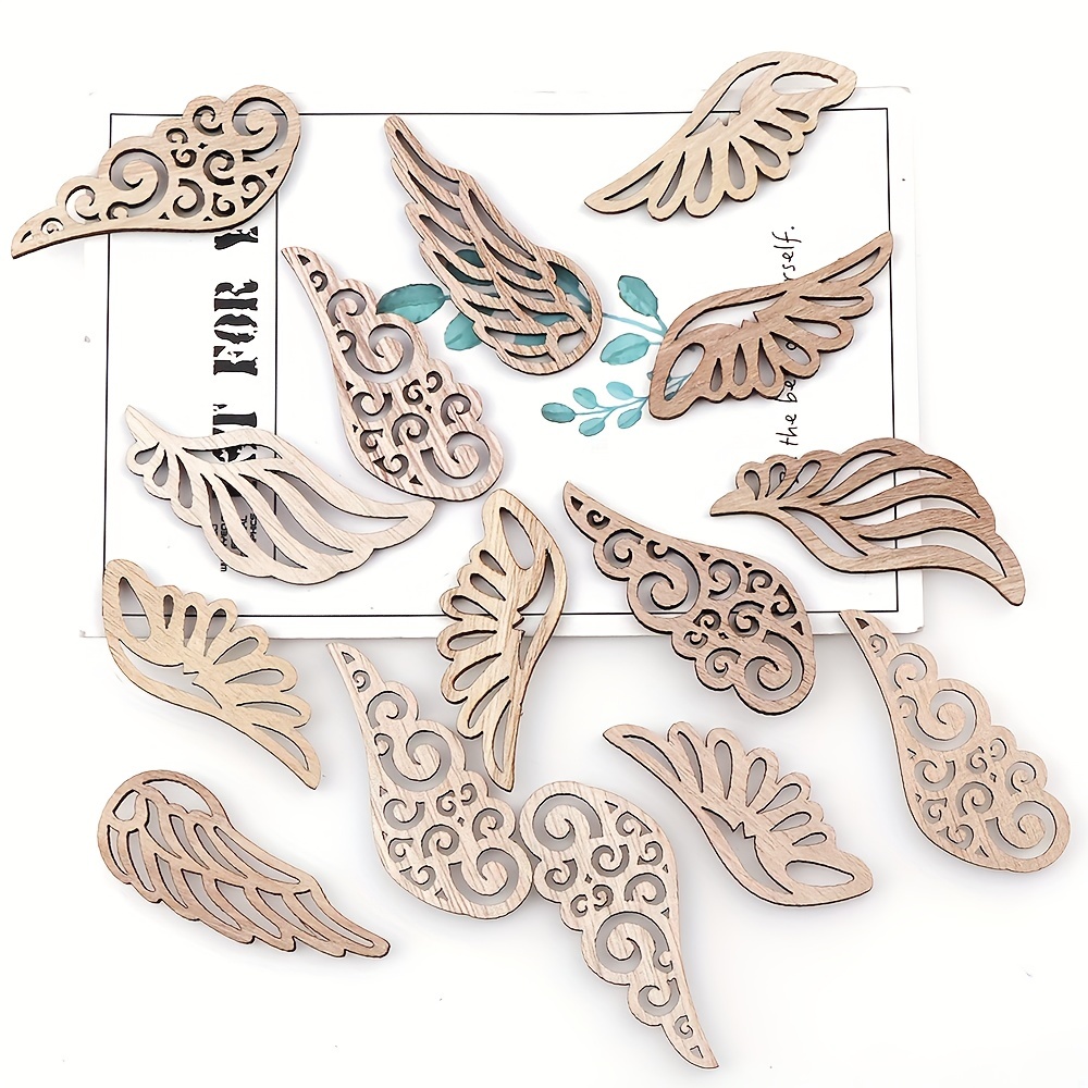 Wooden Angel Wings Shape For Crafts And Decoration - Laser Cut