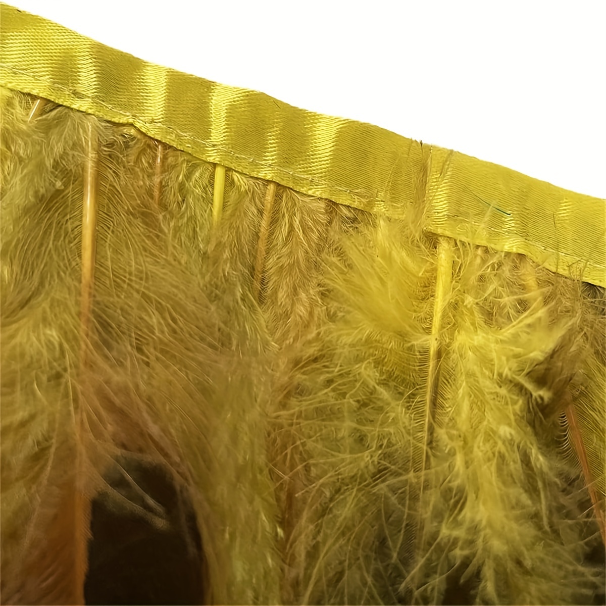 3in-7in Long Yellow Craft Feathers