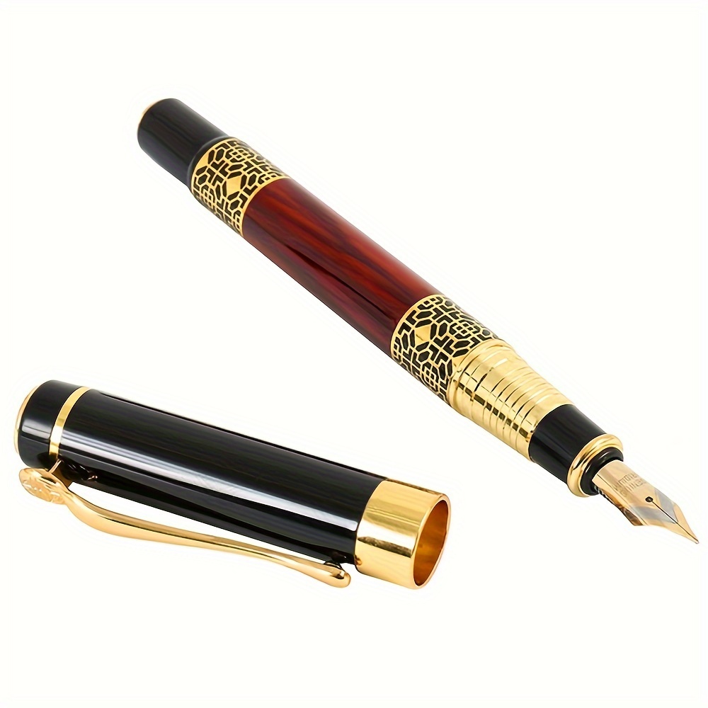 Luxury Business Fountain Pen, Fashion Metal Ink Pens with Ink