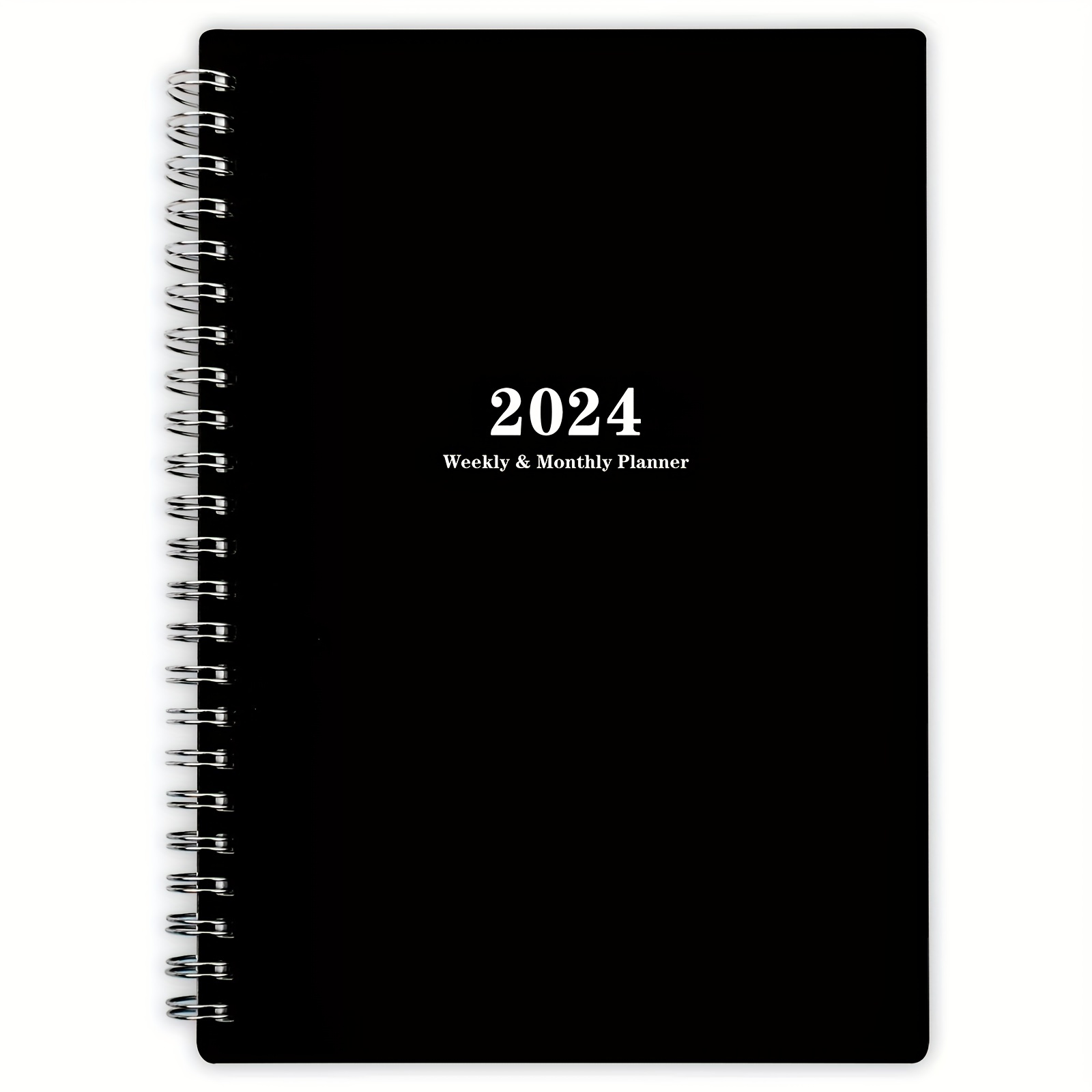 Calendrier mensuel de l'année 2024, signet de synchronisation transparent,  carnet, agenda, notes, licence adt-lePG