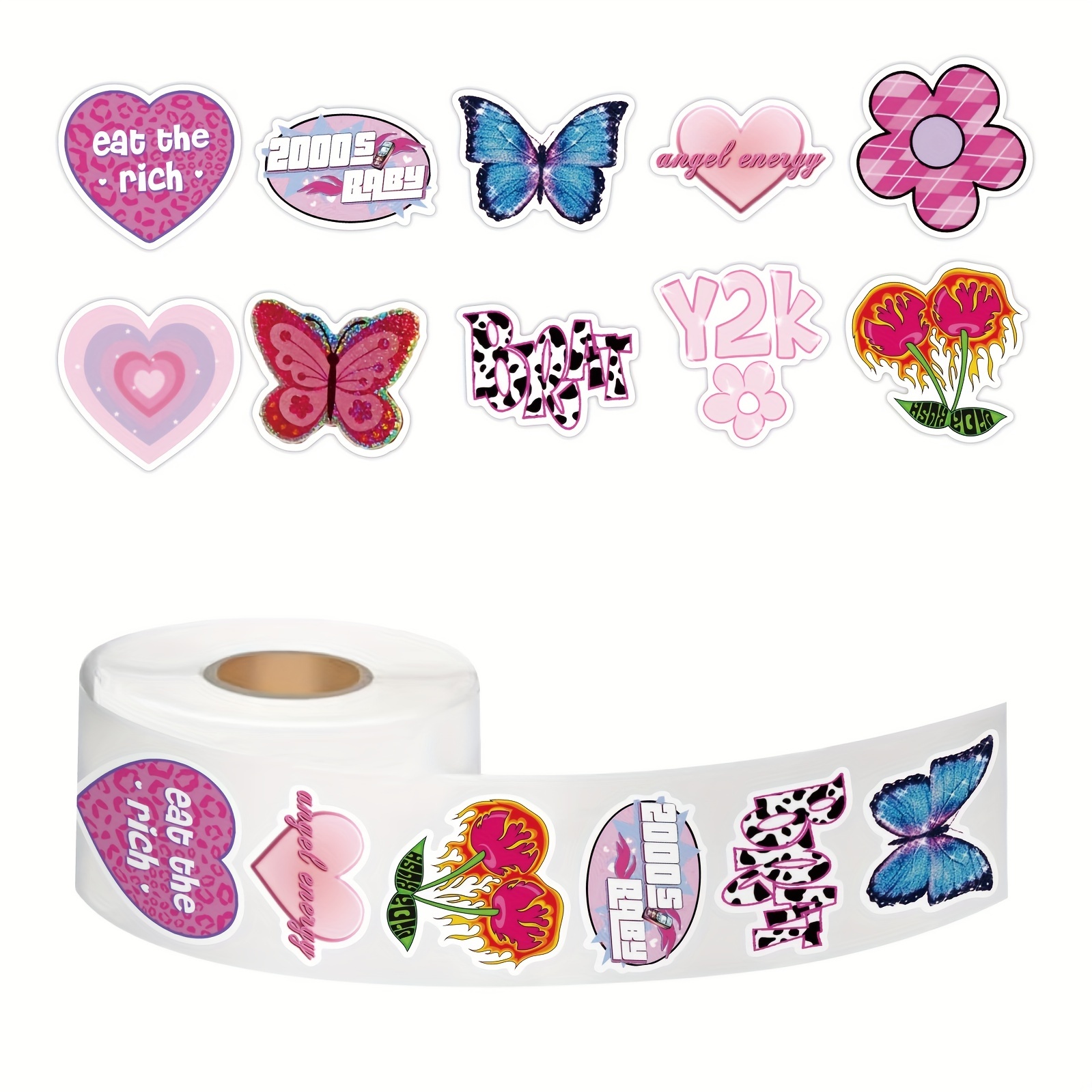 Y2k Aesthetic Stickers Cyber 2000s Fashion Sticker - Temu