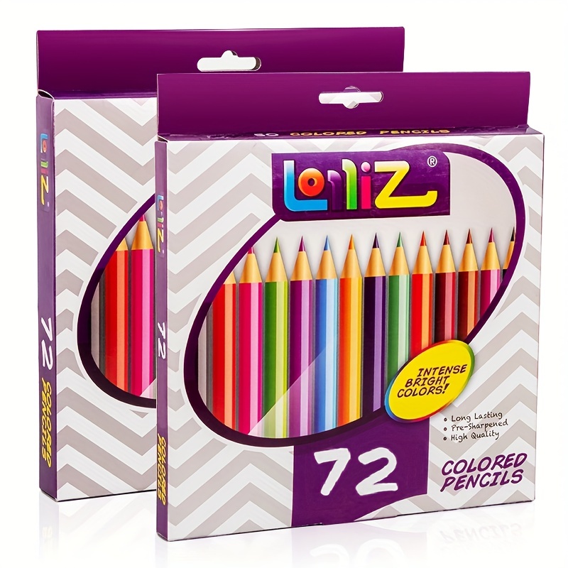 72 Couleur Crayons De Couleur Pour Coloriage Adulte Crayons - Temu France