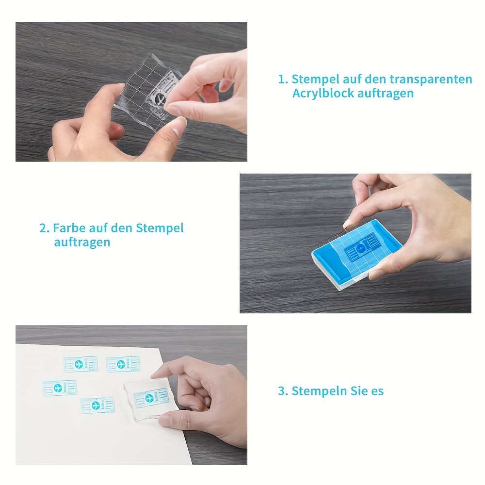 Acrylic Clear Stamp Block Pad: Create Beautiful Diy - Temu