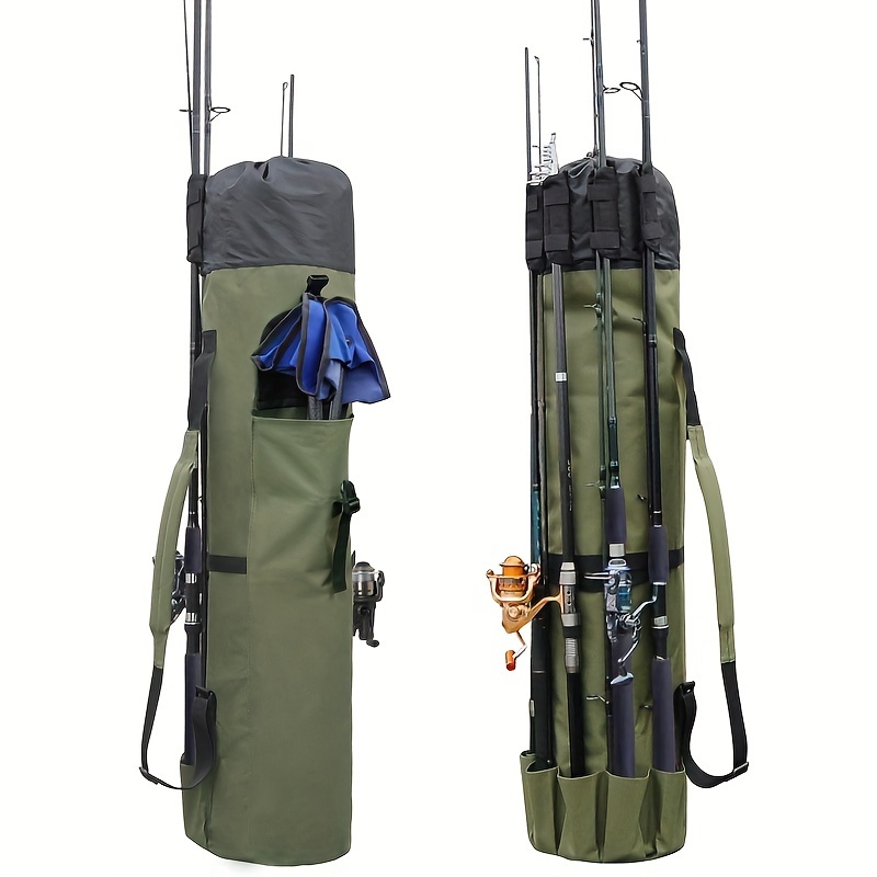Fishing Bag, Large Capacity Backpack, Multifunctional Carry Fishing Rod  Storage Bag, Outdoor Camping Fishing Tool - Temu